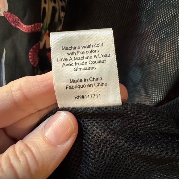 Paisley & Gray Men's Slim Fit "Dark Tropic" Floral Windbreaker Jacket Size XL - Picture 10 of 10